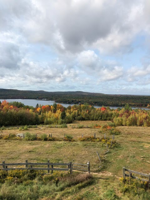 Fall view over Saponac Lake
